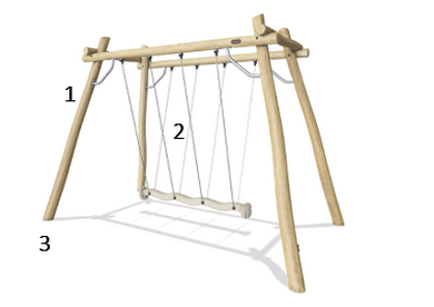 Cocowave Rope Pendulum Swing - NRO915 - KOMPAN United States