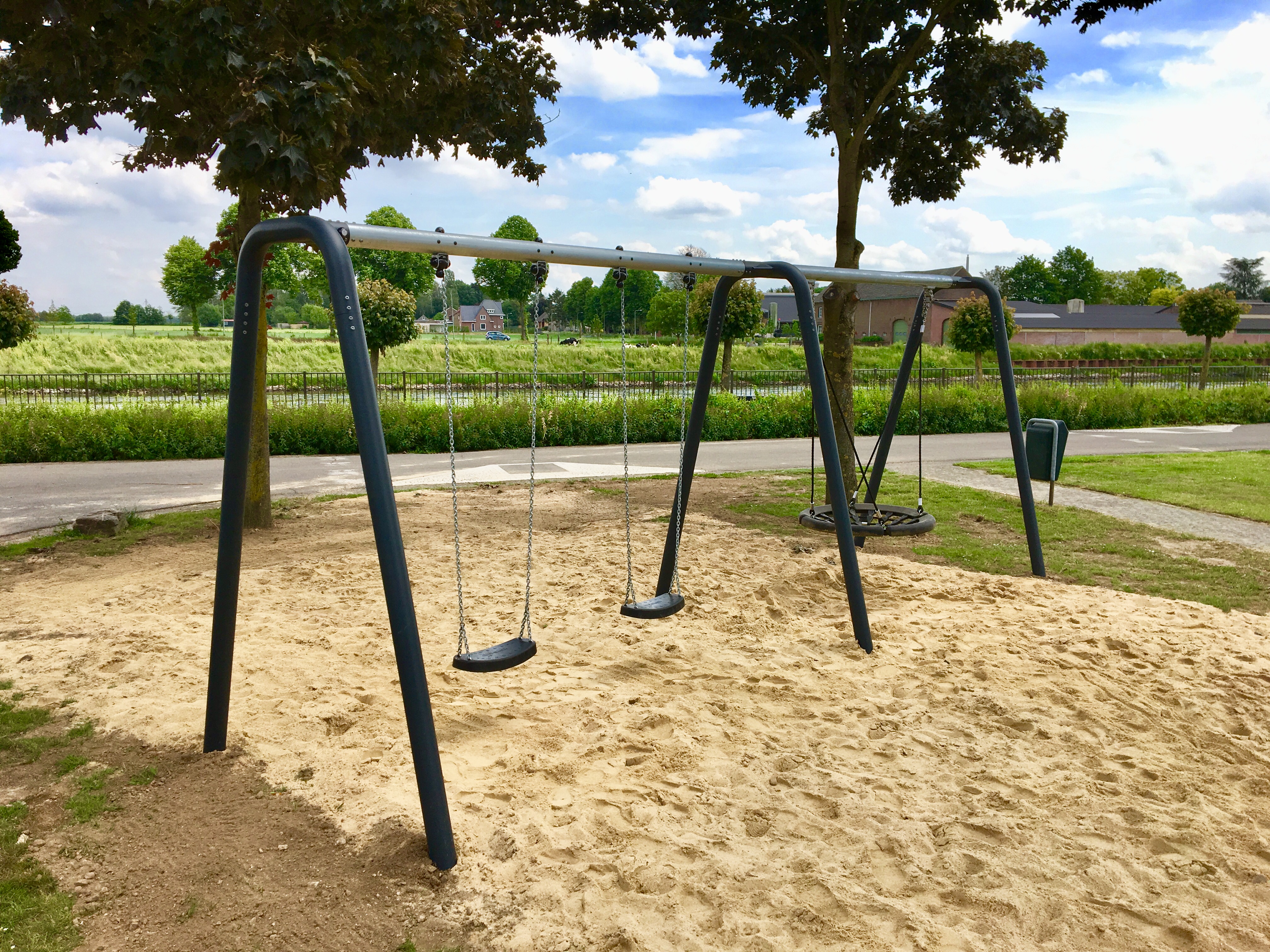 Steel Swing H:2.5m, 100cm Rope Seat