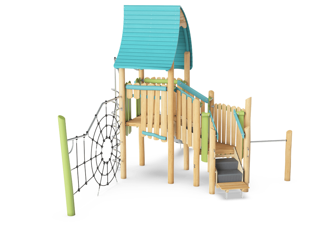 Legetårn med edderkoppenet, ADA