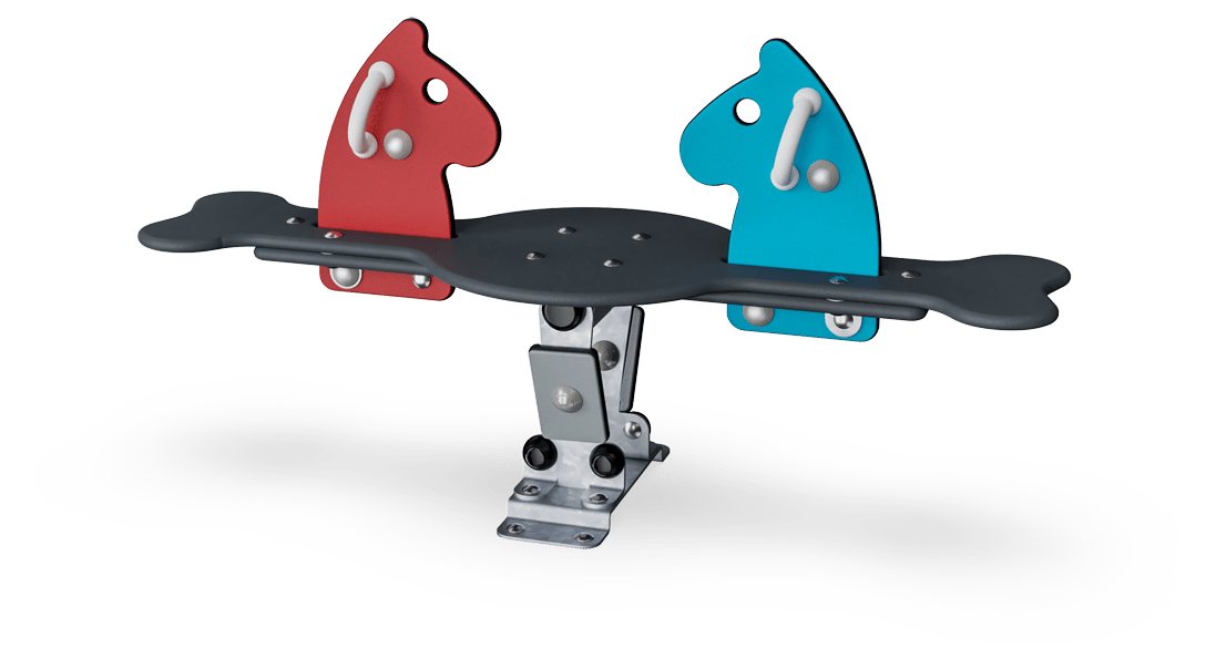 Doppelwippe Pony mit Plattform