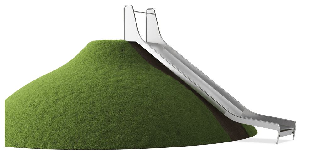 Embankment Slide, 2.5m high, 1.0m wide