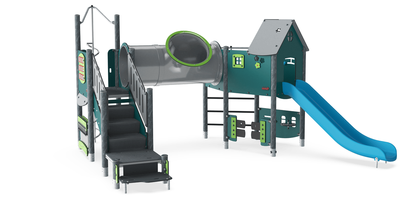 Angled double Tower with ADA Stairs