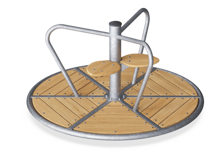 Robinia draaimolen met 2 zitjes