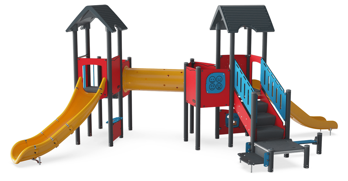 Two Towers with Tunnel Bridge