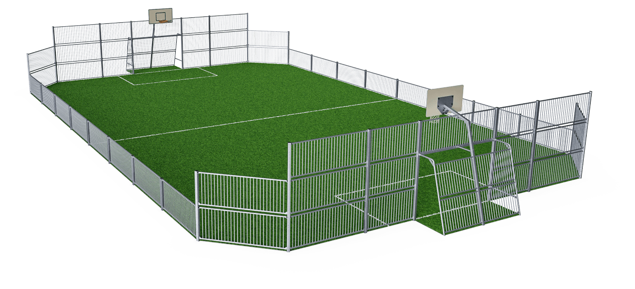 MUGA i stål, 15 x 26 m