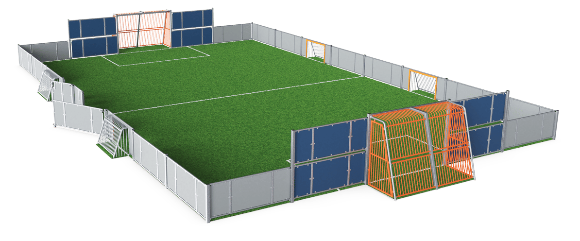 Muga, 14x23m, H:1m, Plate Design