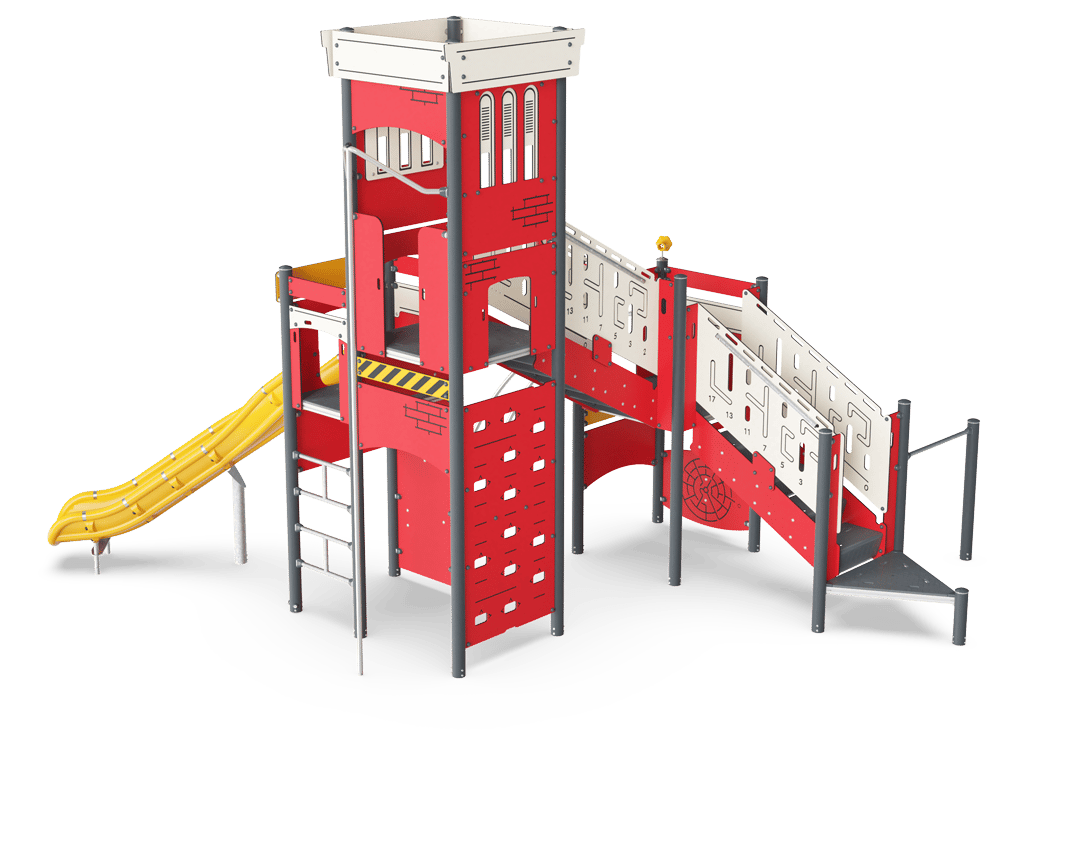 Fire Station with Hose Tower