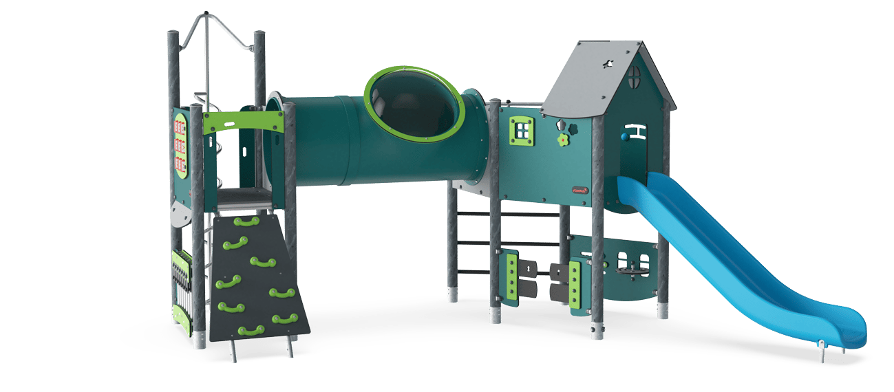 Torre Doble Angular con Túnel