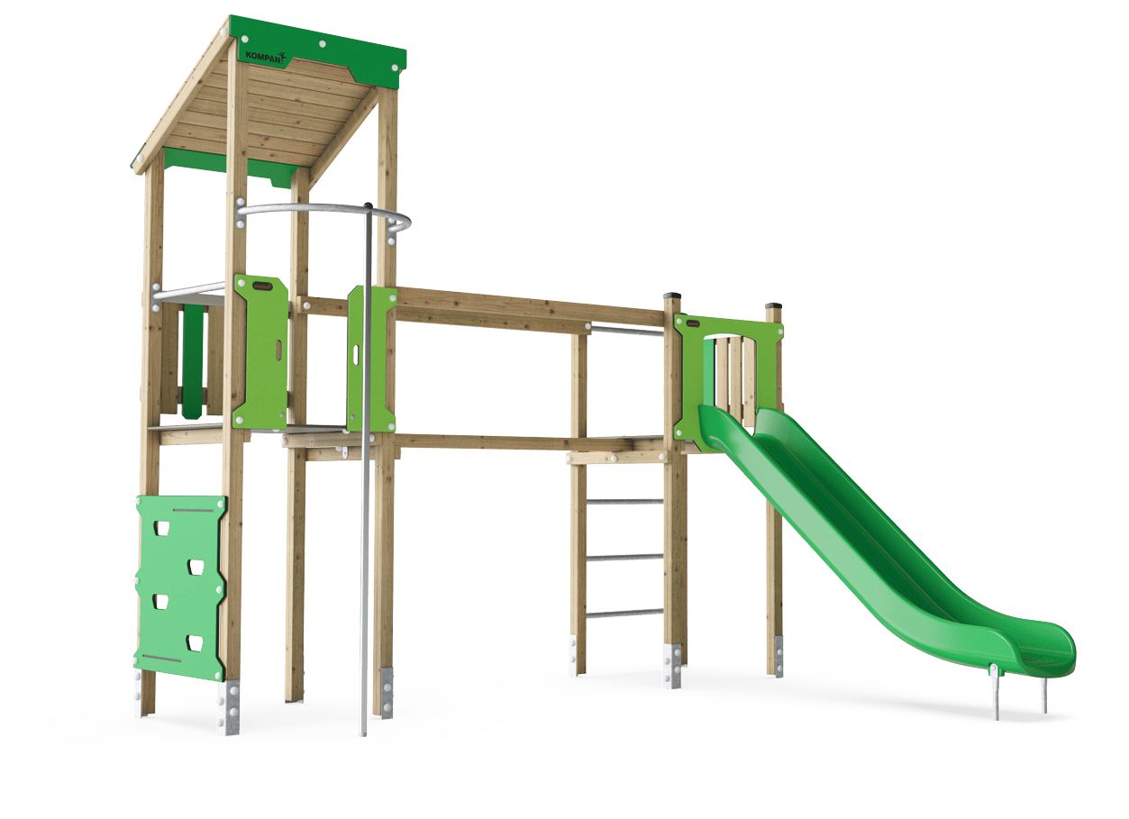 Torre doble con pasamanos