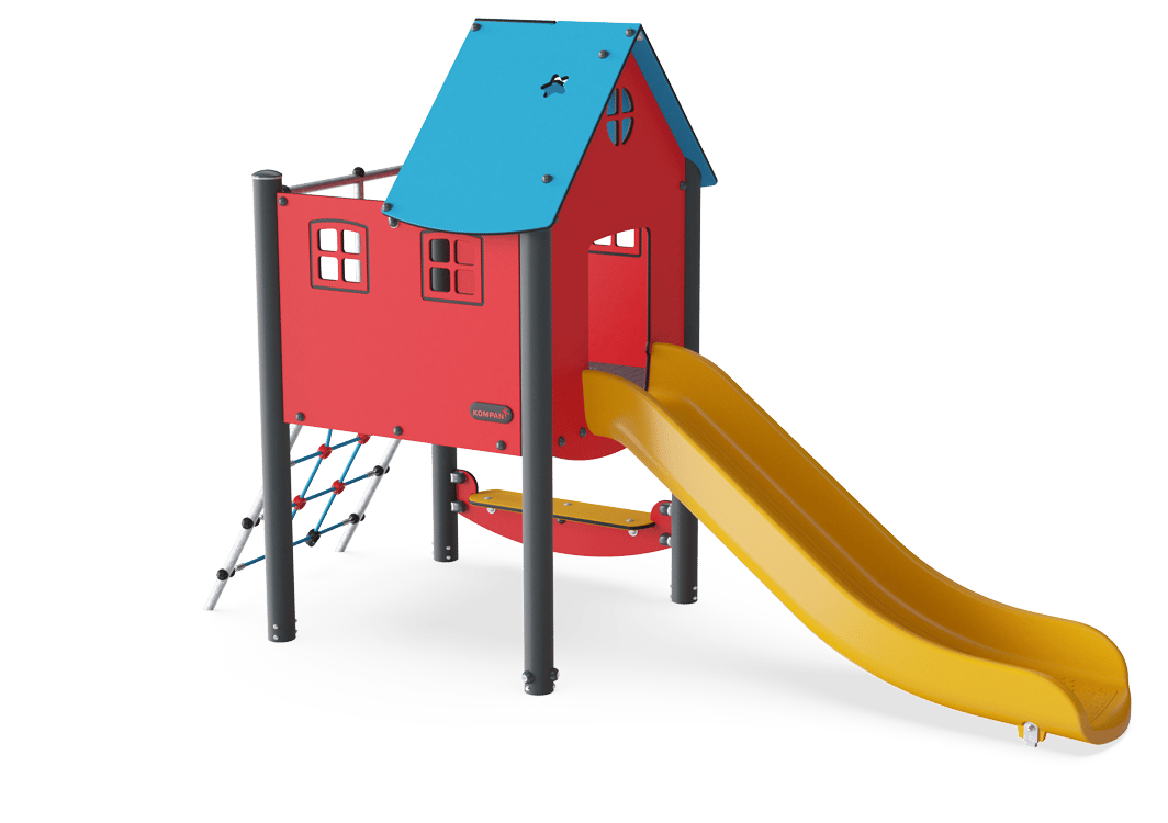 Spielturm mit Rutsche