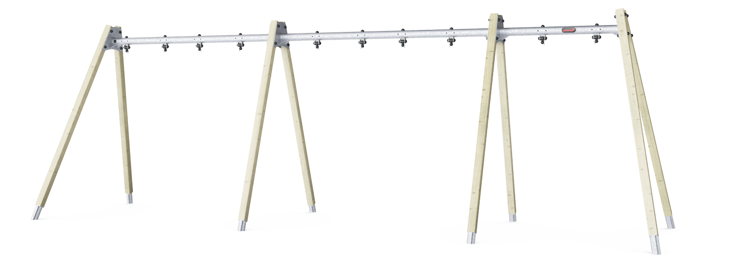 Pórtico columpio 2,5m, 5 asiento