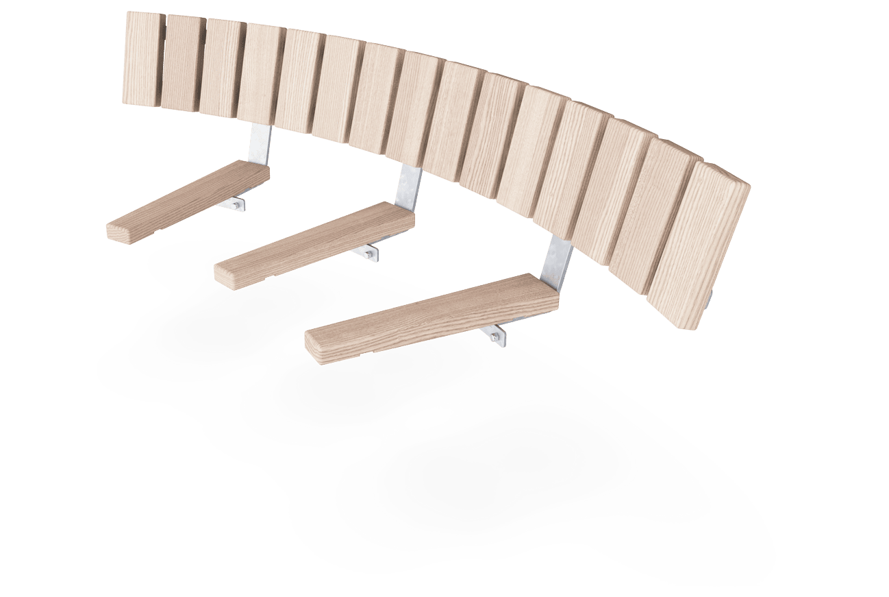 Rumba Backrest, 60° Outside