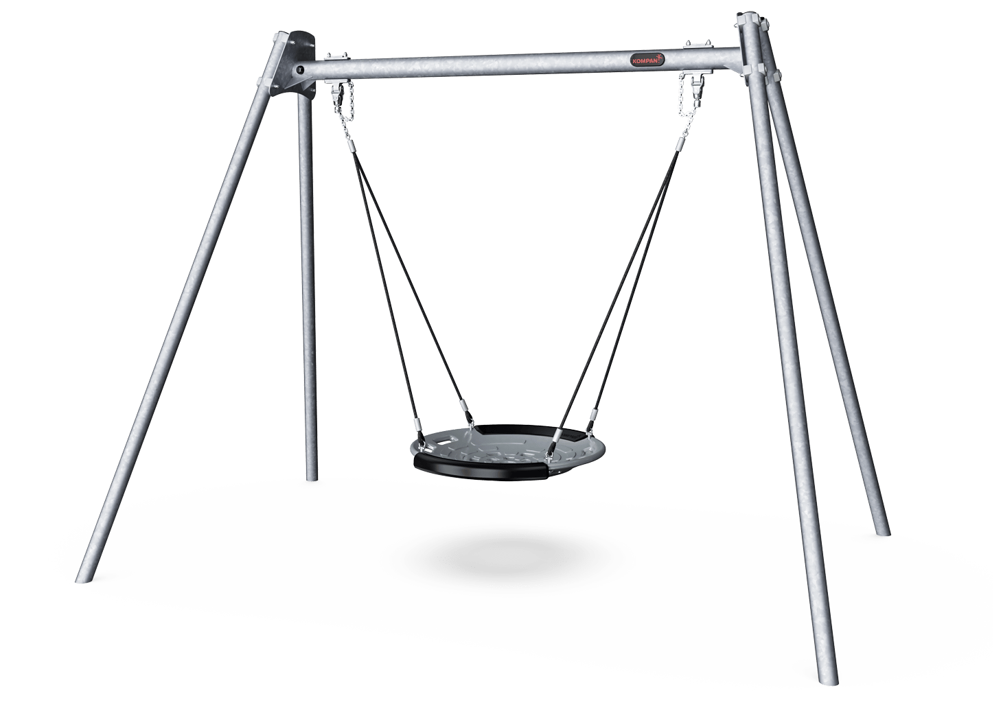 Nestschaukel, H: 2,5 m, Schalennest Ø 100cm