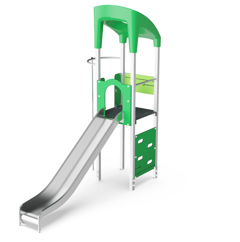 Spielturm mit Kletterwand