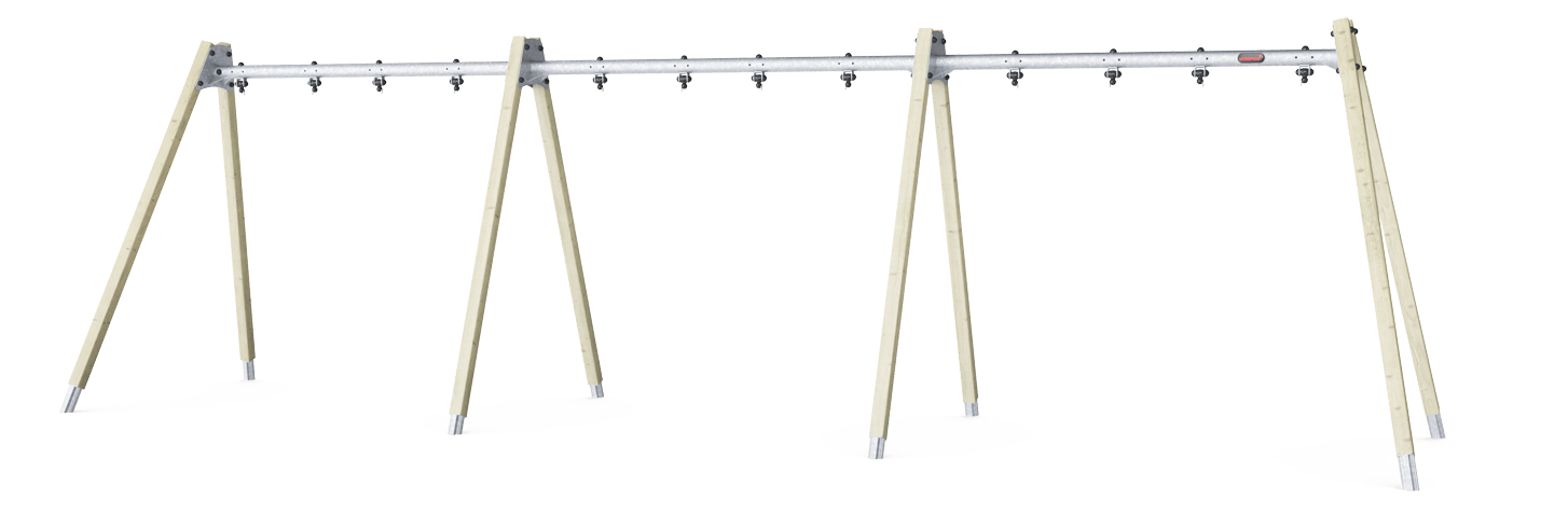Schommel A-Frame H;2,5m voor 6 zitjes