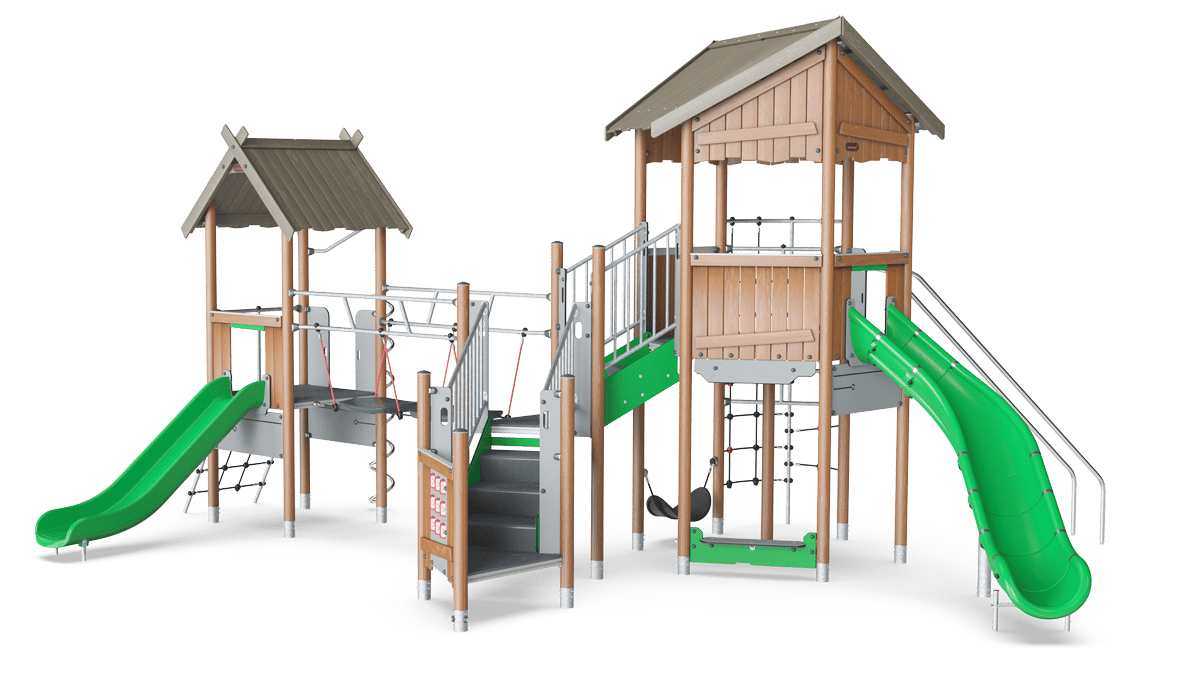 Torre triple con escaleras