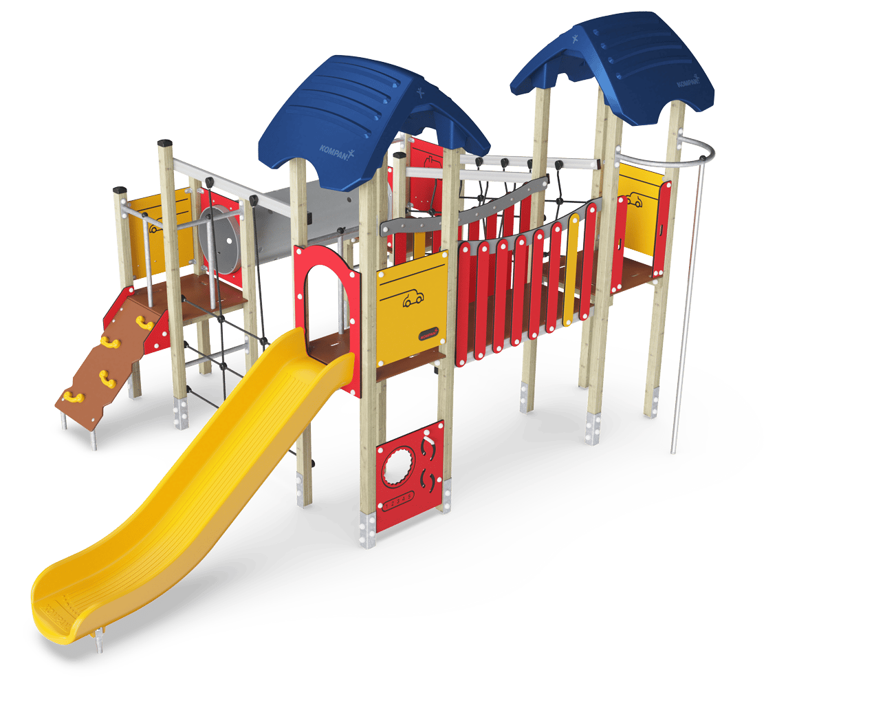 4-Turm-Spielanlage mit Tunnel