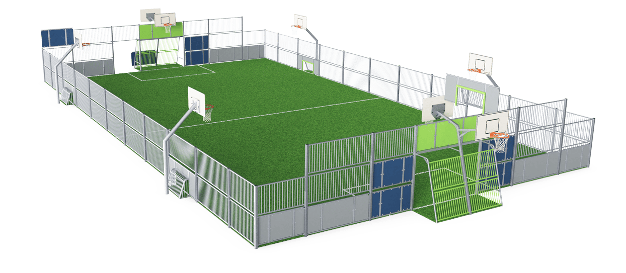 MUGA, 16x31m, HDPE