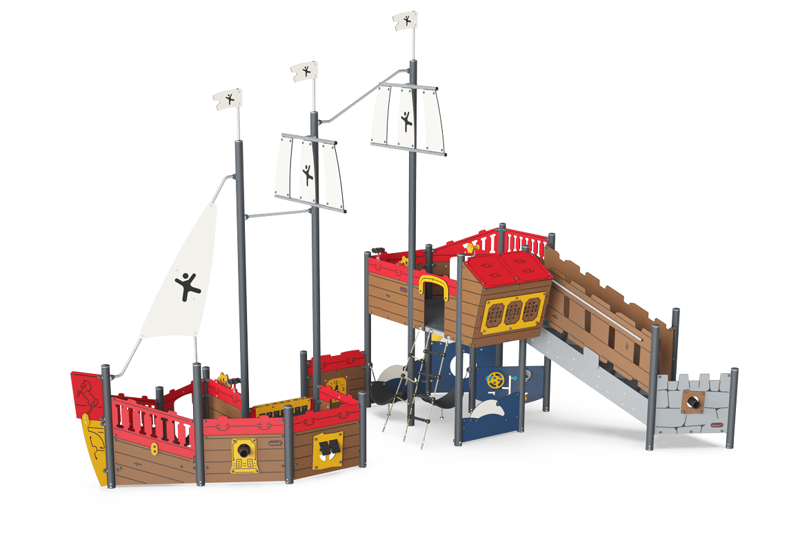 Frigate with Stairs