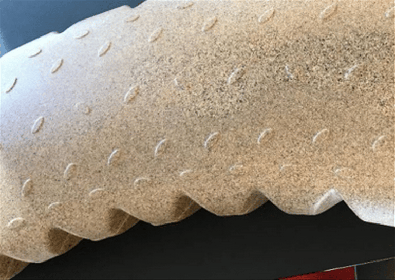 PE Sand Stone Material Text
