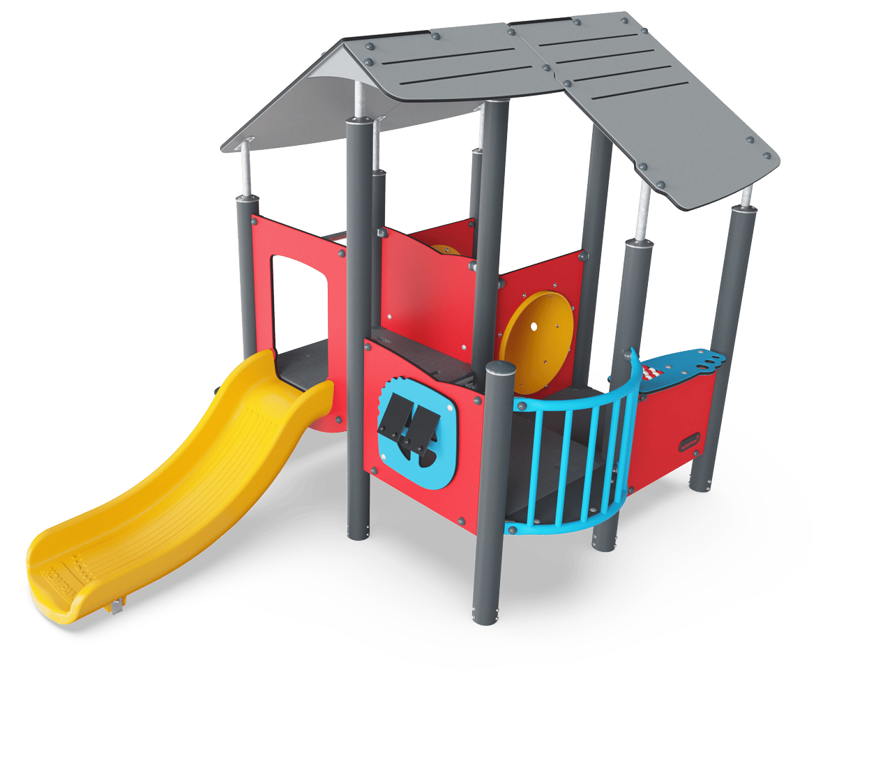 Multi Deck Playhouse with Roof