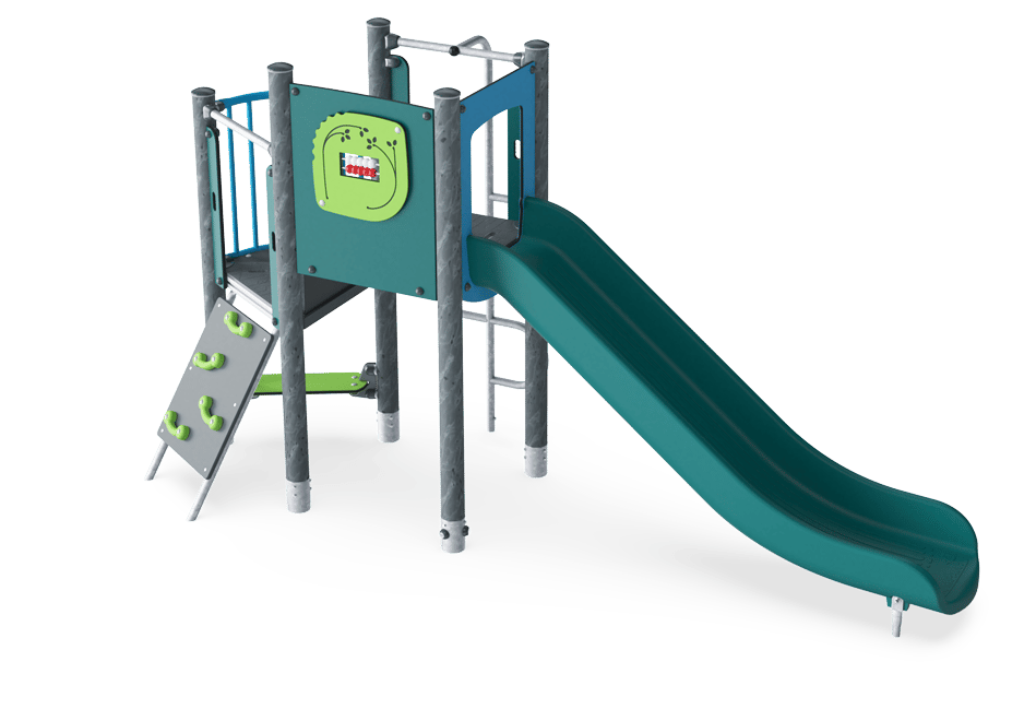 Play Tower with Climbing Pole