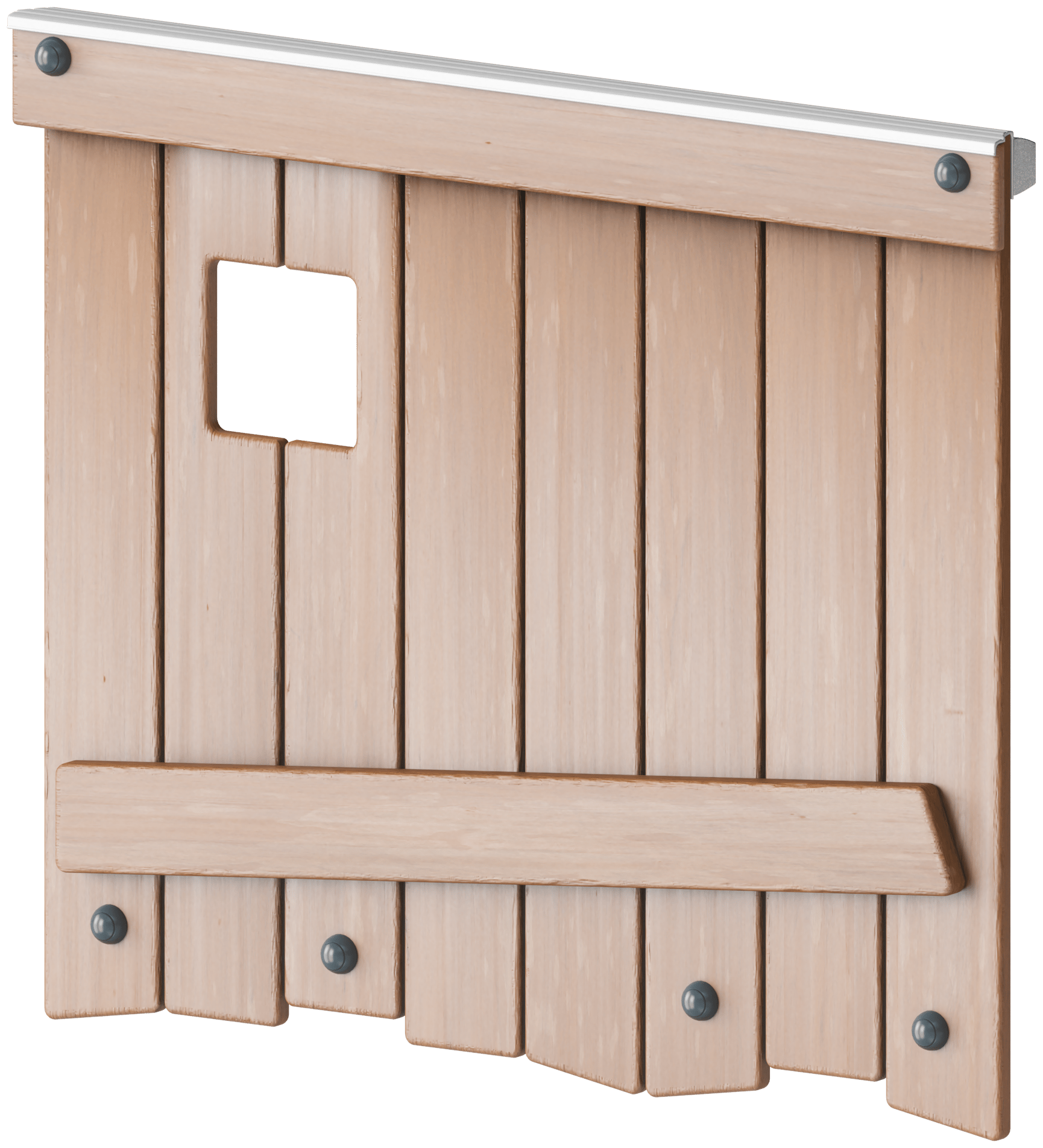 Pinewood panel impregnated brown