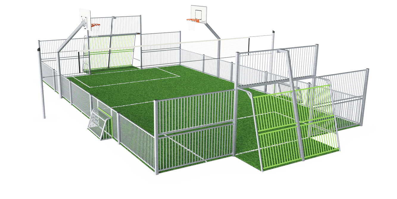 MUGA, 11x15m, Steel