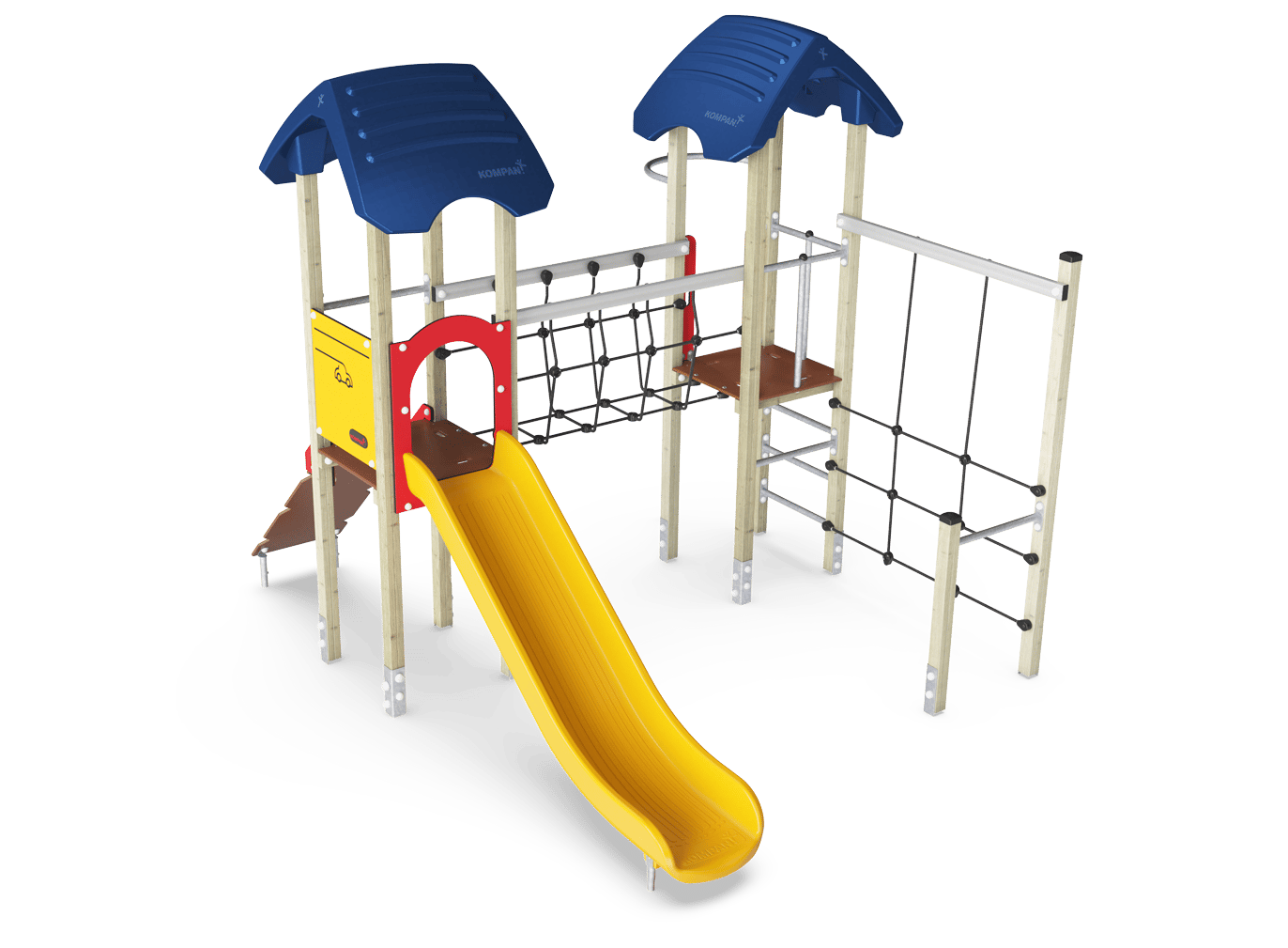 Torre doble con barra de bomberos