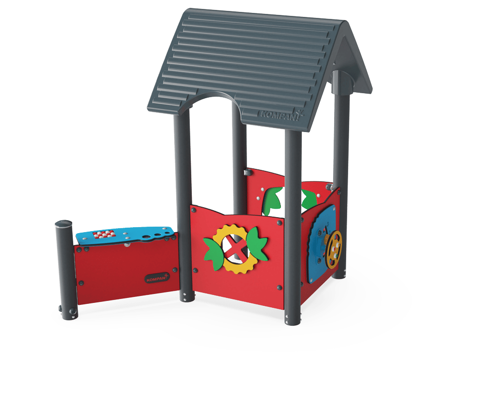 Playhouse with Outside Desk