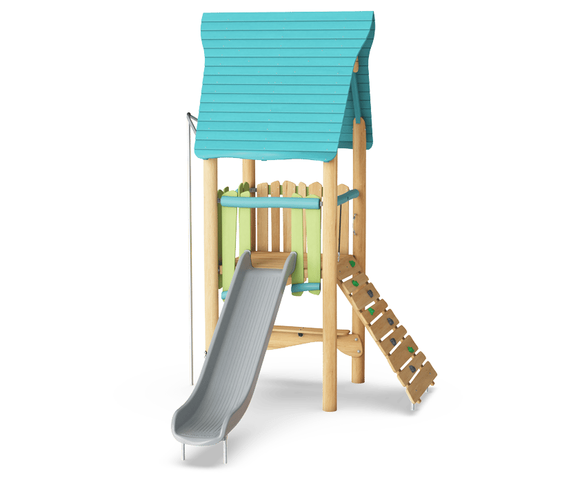 Spielturm mit Rutsche