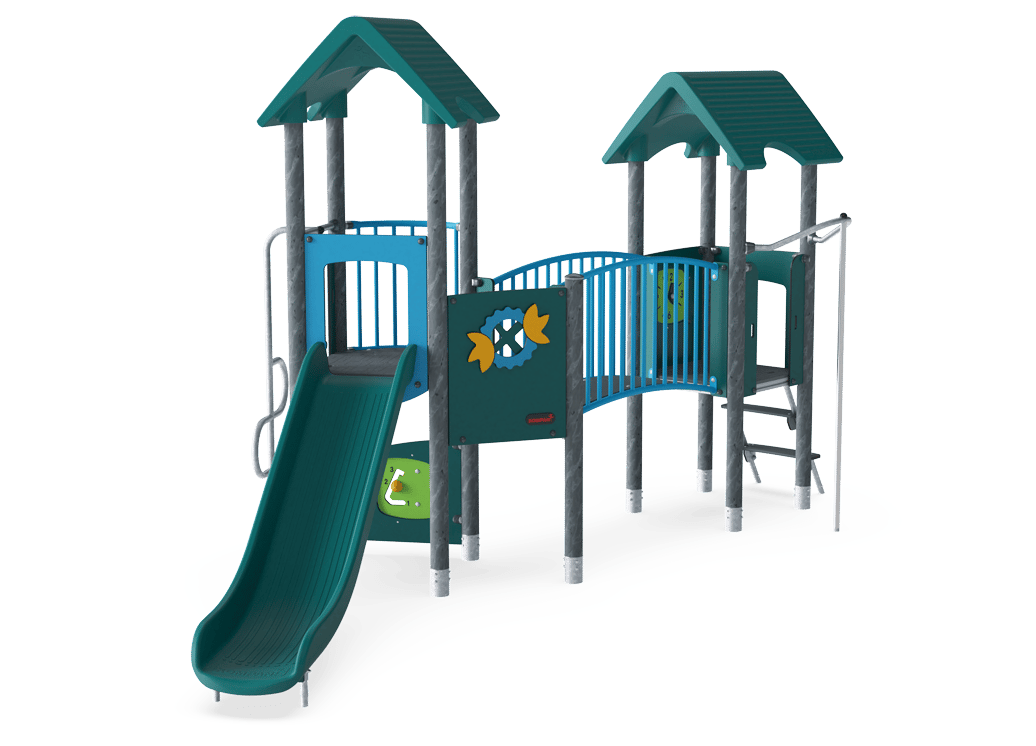 Torre Doble con Puente Curvo