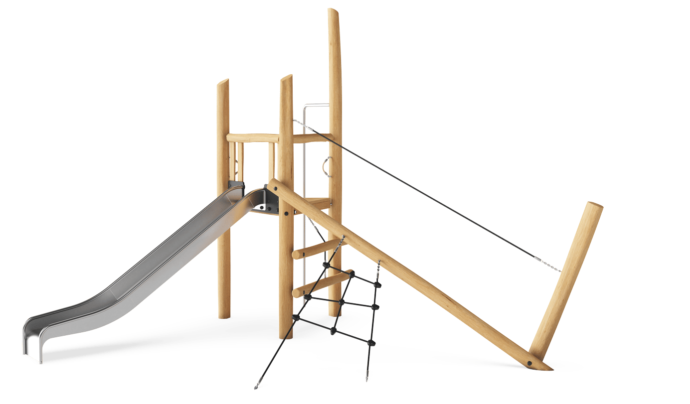 Torre e Scivolo, Tubo da Pompiere e Rete