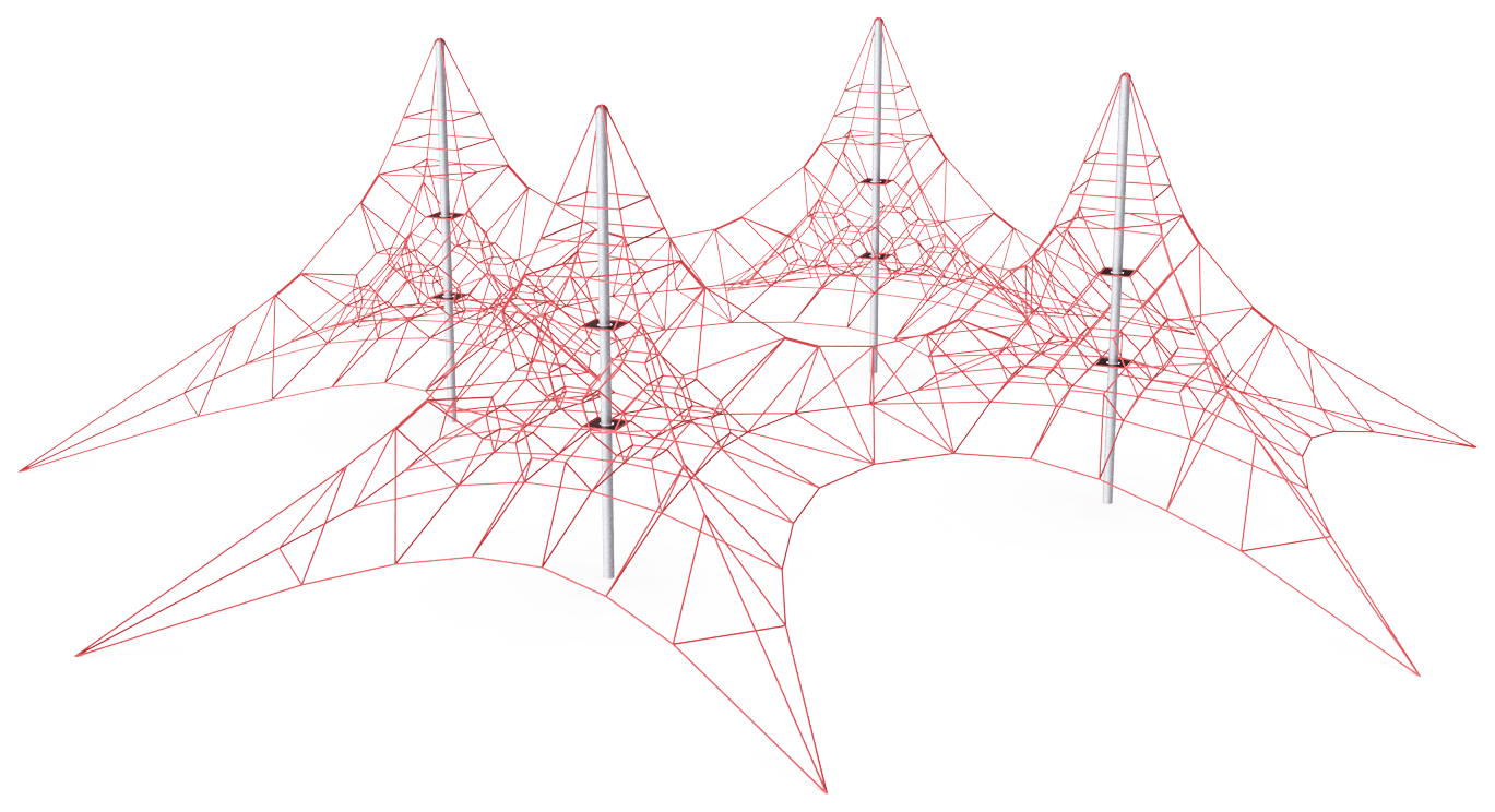 Spacenet a 4 montanti (H:5,8m)