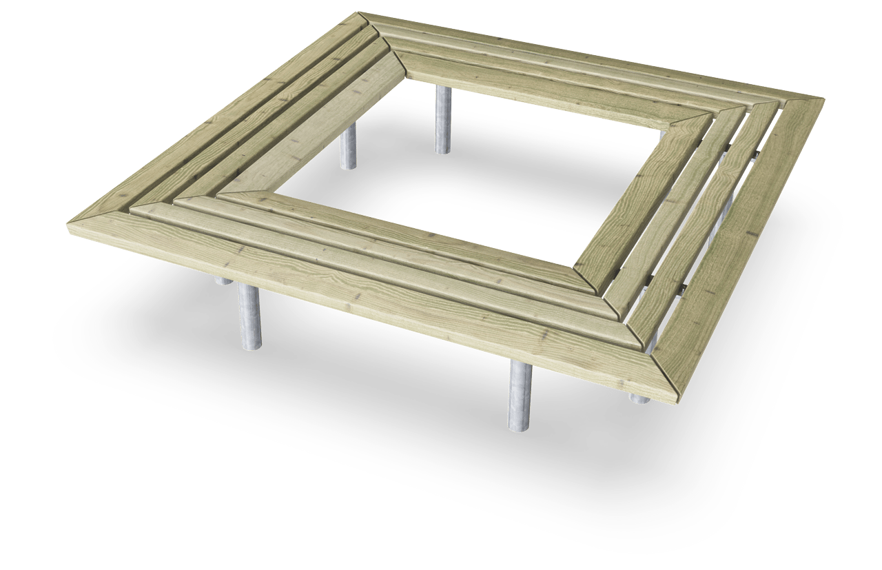 Anita firkantet bænk