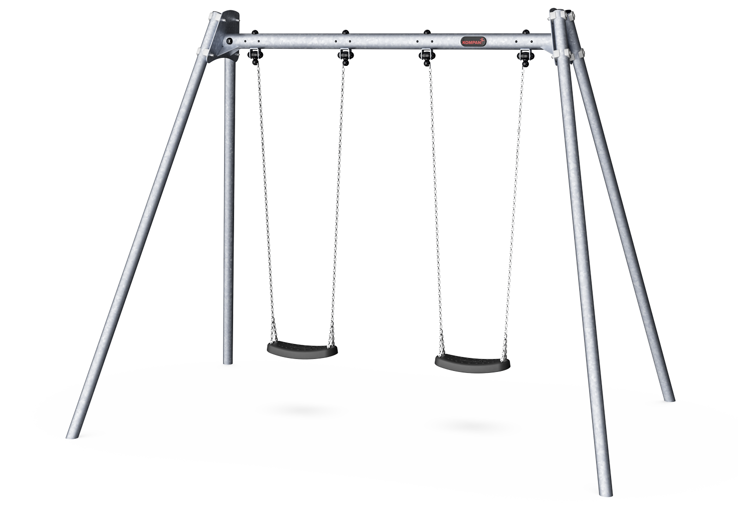 Dvojitá houpačka, standardní sedáky, výška: 2,5 m