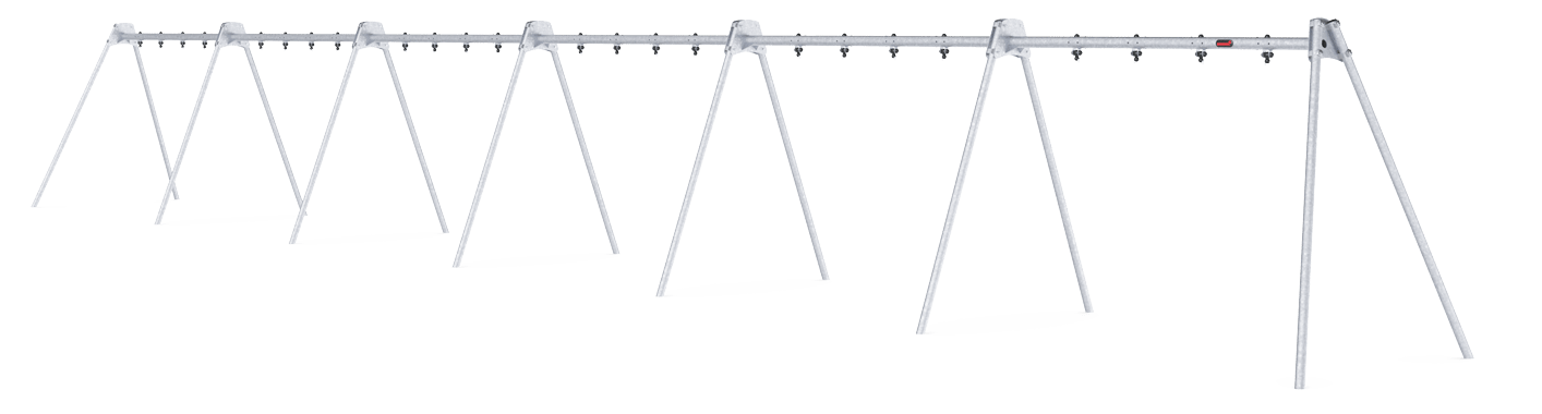 12-Seat Frame, 8 ft h, Steel