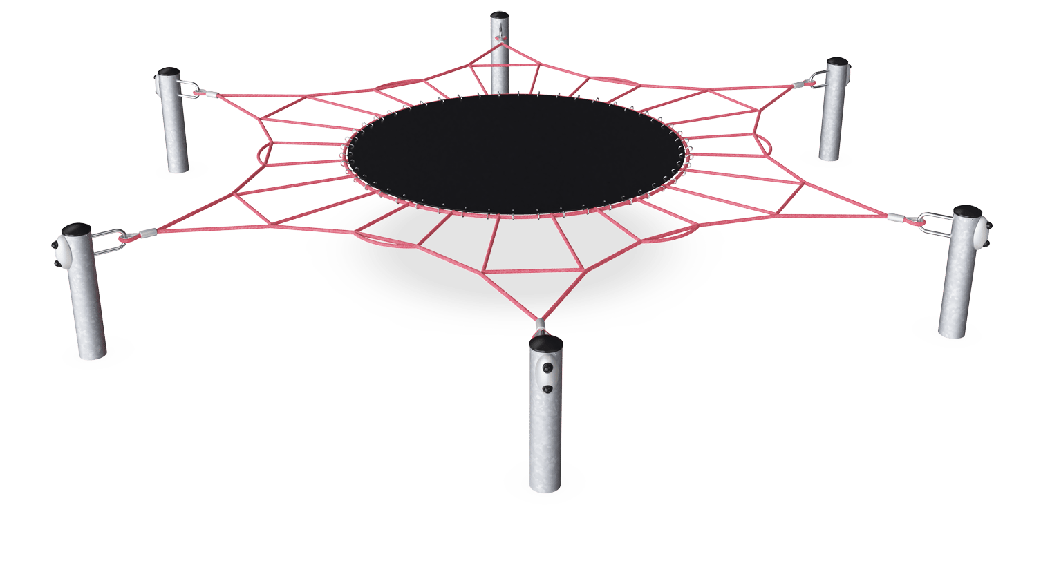 Rete Esagonale con Tappeto Elastico