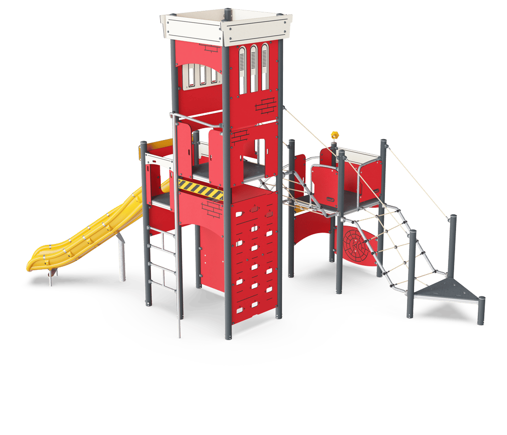 Fire Station with Hose Tower