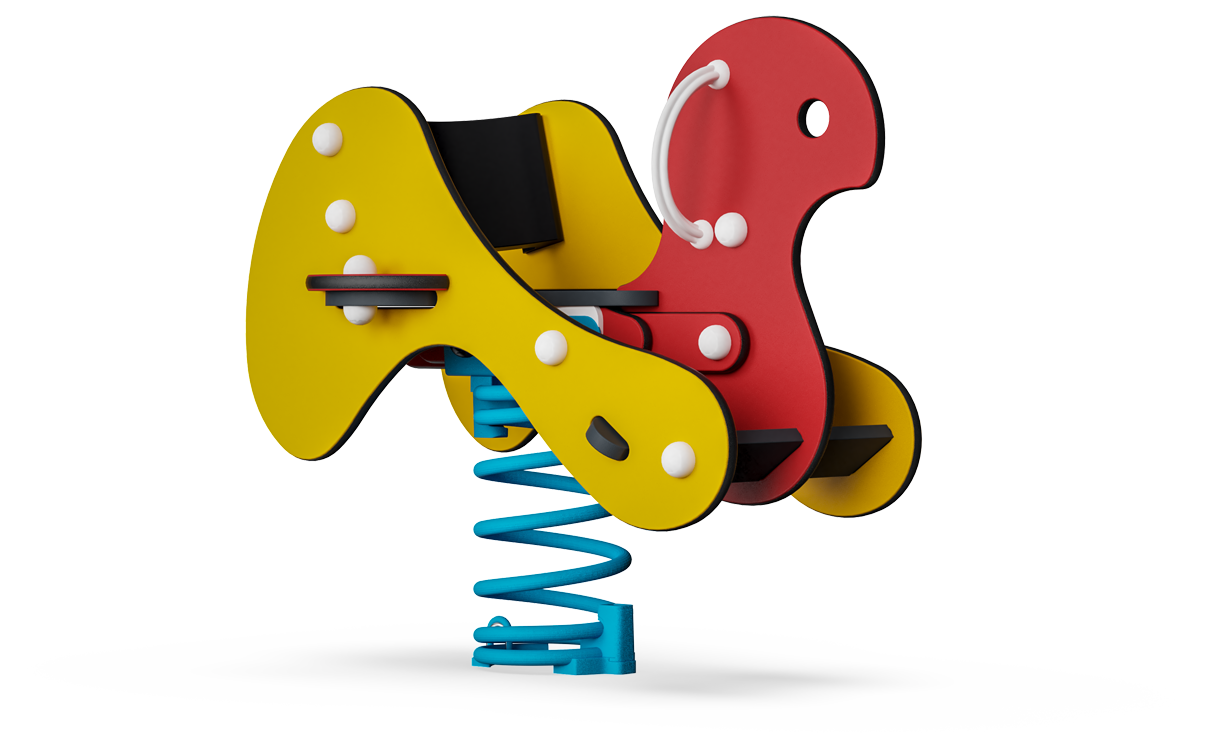 Spillopphøne med rygg og sidestøtte