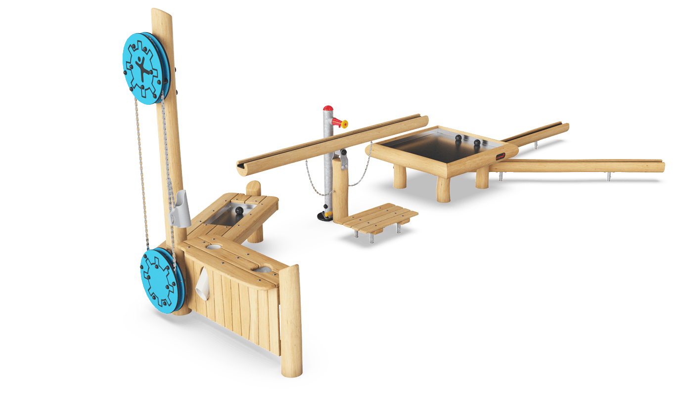 Water Seesaw with Sand Hoist