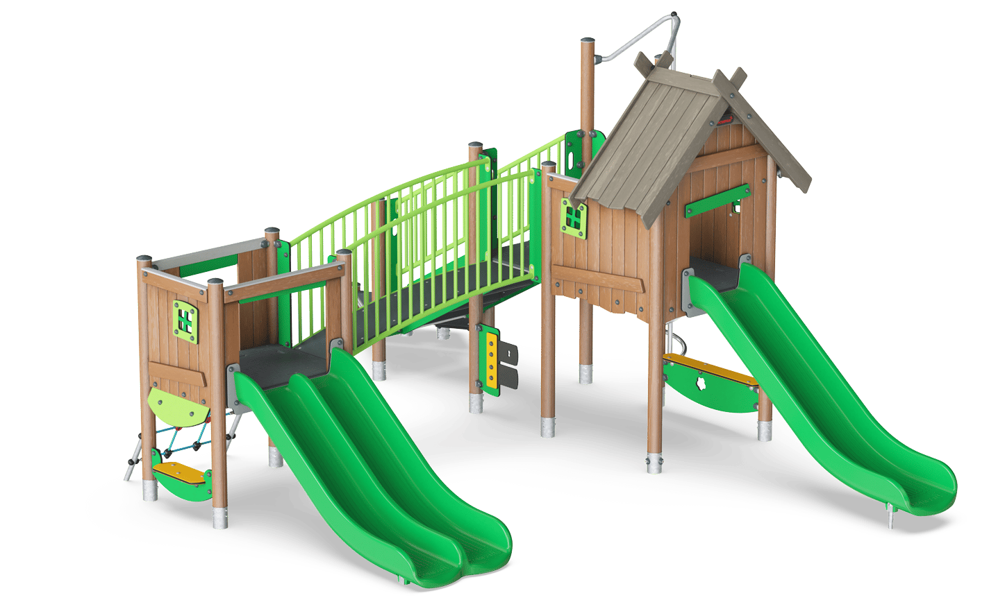 Double Tower with 2 Slides