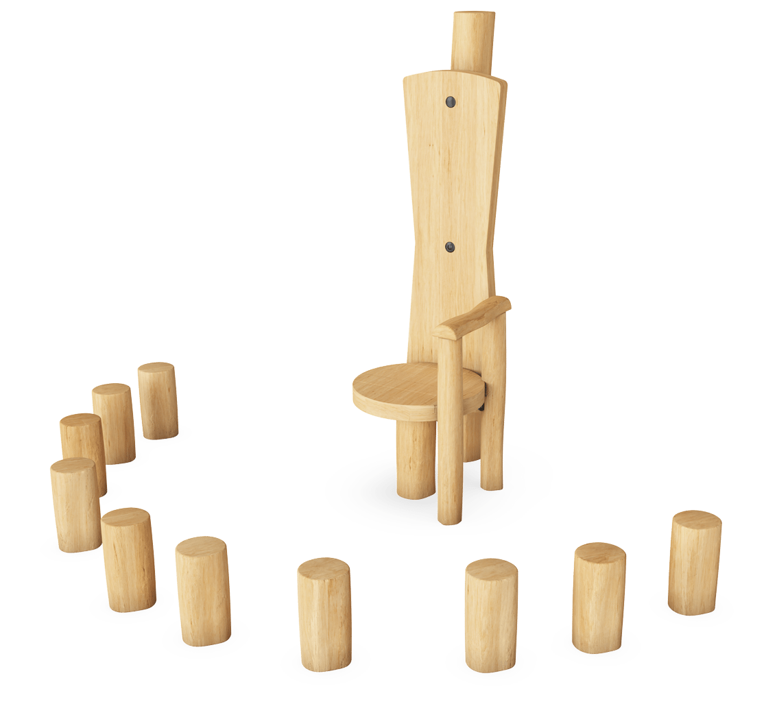 Trono de cuento de hadas