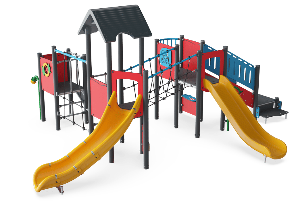 Three Towers with Net & Bridge