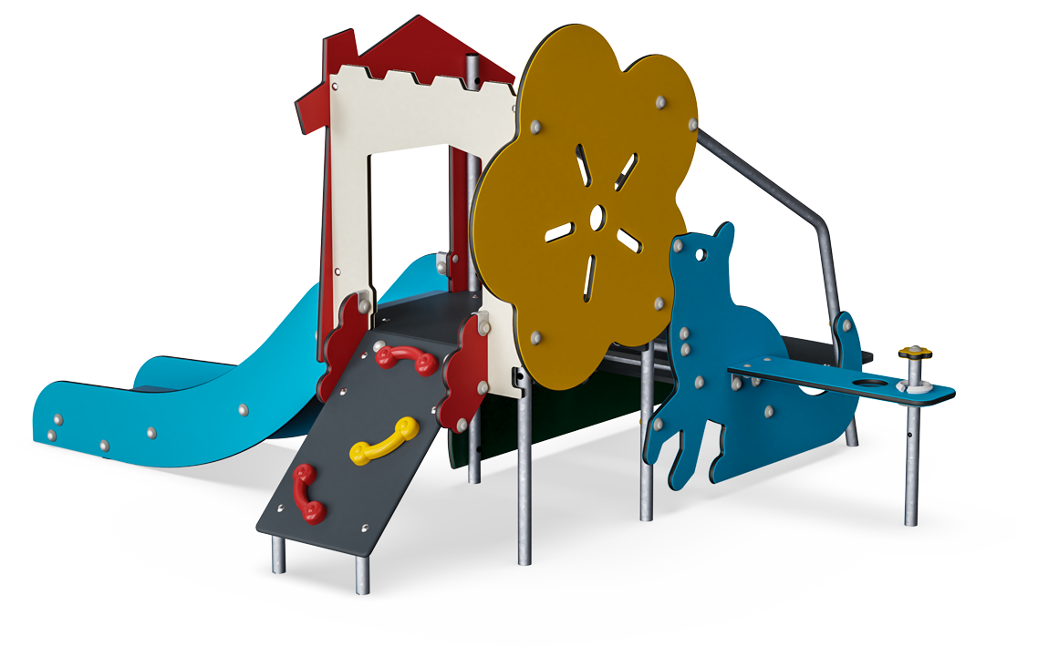 Toddlers Castle with Rock Climber