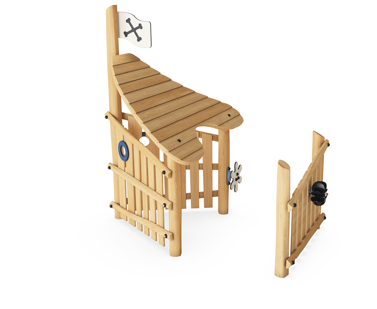 Playhouse with Roof & Wall