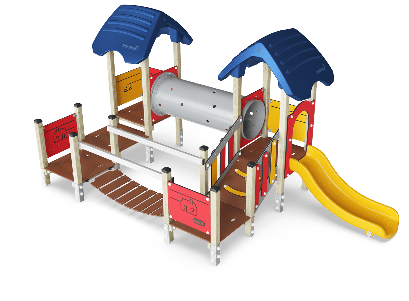 Torre de cuatro con Puente tambalenate