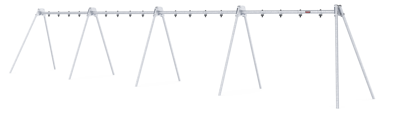 8-Seat Frame, 8 ft H, Steel