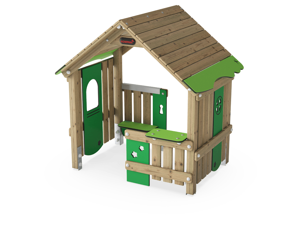 Playhouse with Saddle Roof