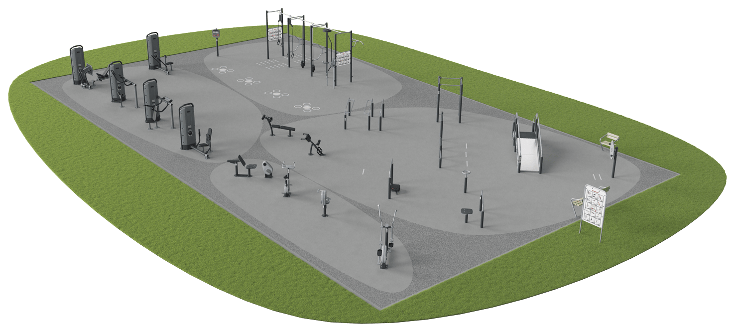 Station de fitness inclusive XL